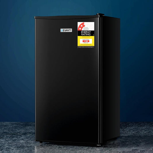 Devanti 95L Bar Fridge Black.