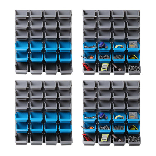 Giantz 96 Storage Bin Rack Wall Mounted.