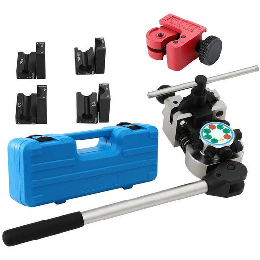 Giantz 45Â° Brake Line Flaring Tool Kit for 3/16"-3/8" Tubing with Cutter.