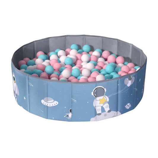 Keezi Kids Ball Pool Pit Toddler Play Foldable Child Playhouse Storage Bag Blue.
