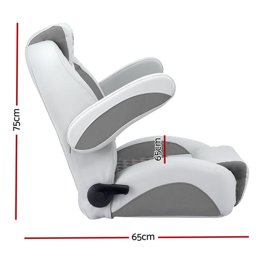 Seamanship Reclining Captain Boat Seat 90Â°-155Â° Recline, 19cm Thick Cushion.