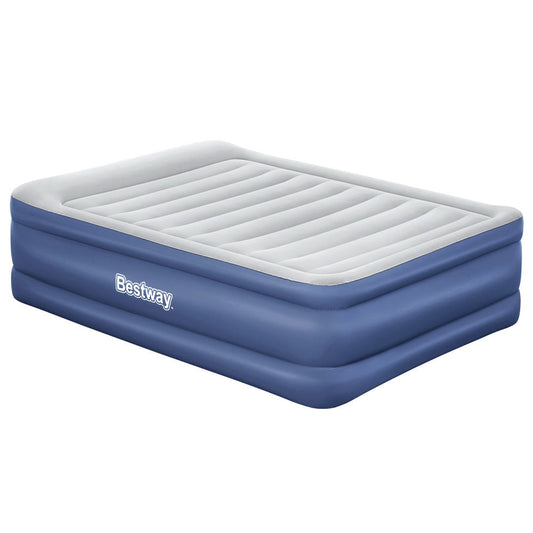 Bestway Air Mattress Queen Inflatable Bed 61cm Airbed Blue.