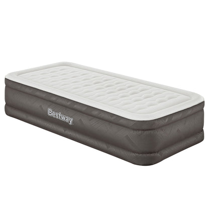 Bestway Air Mattress Single Inflatable Bed 46cm Airbed Grey.