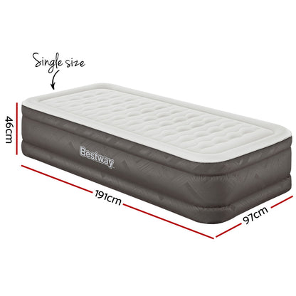 Bestway Air Mattress Single Inflatable Bed 46cm Airbed Grey.