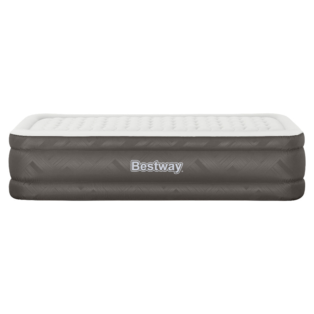 Bestway Air Mattress Single Inflatable Bed 46cm Airbed Grey.