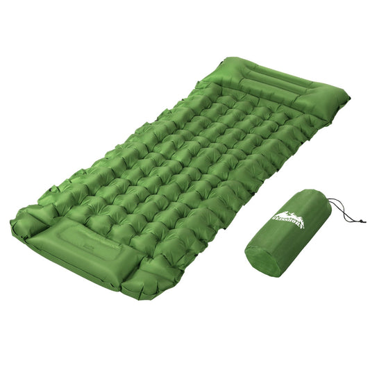 Weisshorn Self Inflating Mattress Camping Sleeping Mat Air Bed Pad Single Pillow.