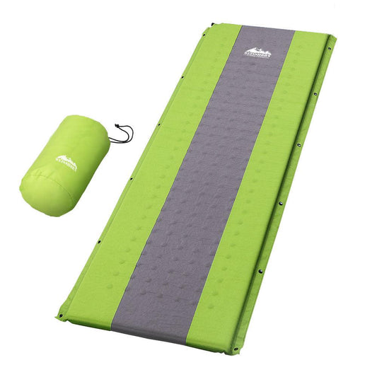 Weisshorn Self Inflating Mattress Camping Sleeping Mat Air Bed Pad Single Green.
