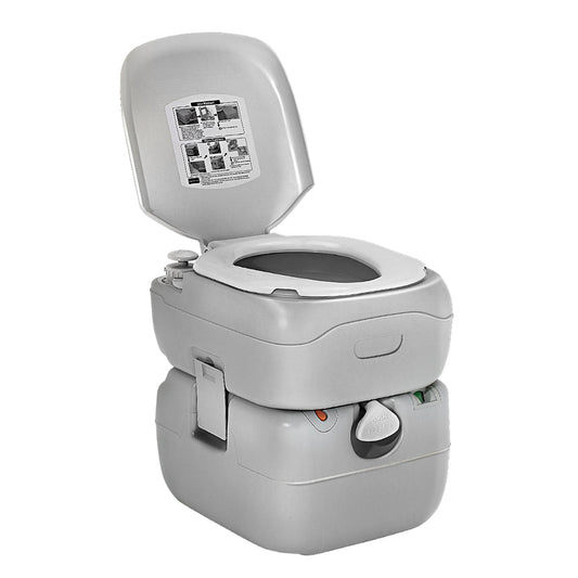 Weisshorn 22L Portable Camping Toilet Outdoor Flush Potty Boating.