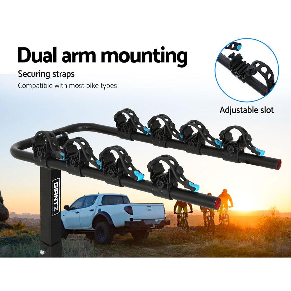 Giantz 4 Bicycle Carrier Bike Rack Car Rear Hitch Mount 2" Towbar Foldable,Giantz 4 Bicycle Carrier Bike Rack Car Rear Hitch Mount 2" Towbar Foldable.