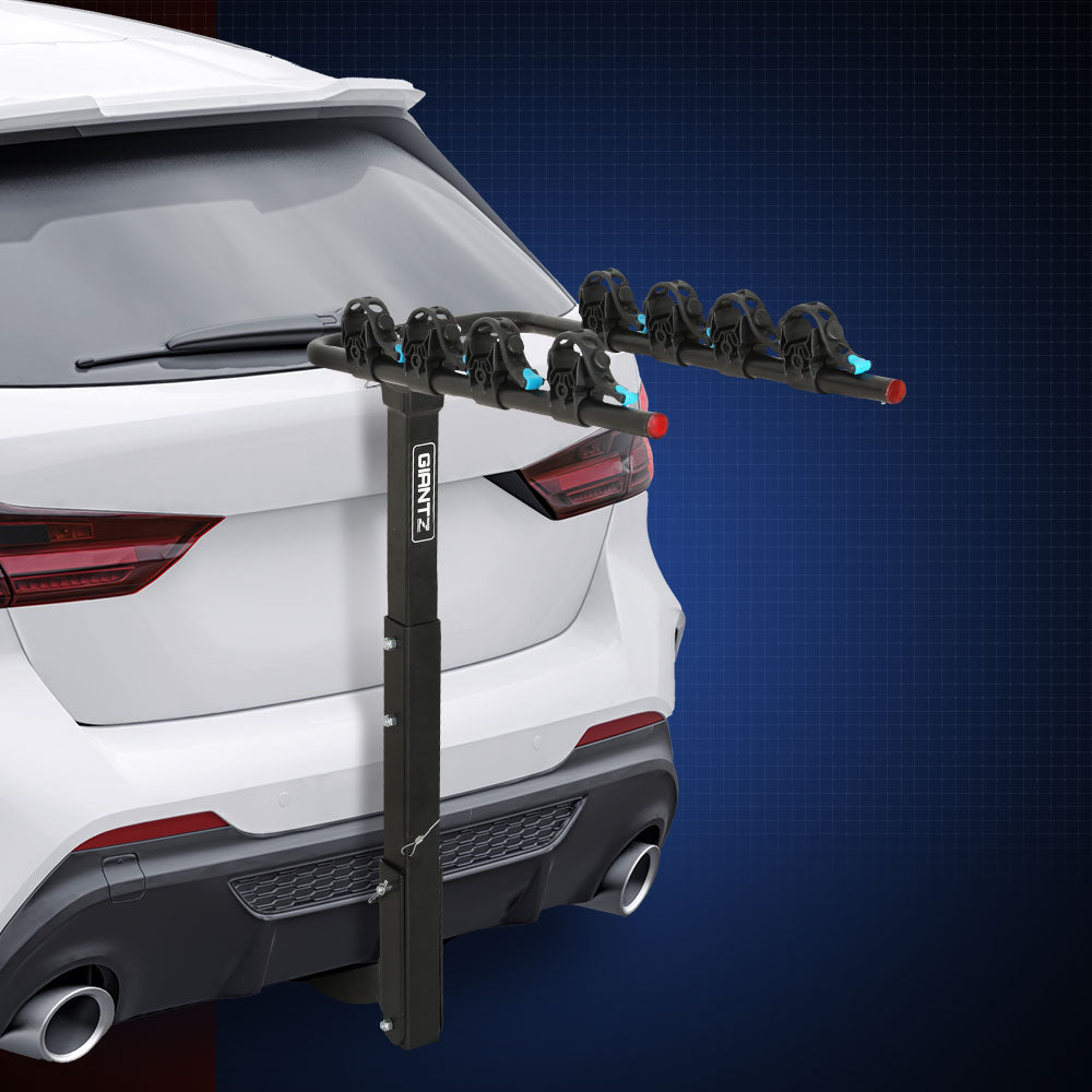 Giantz 4 Bicycle Carrier Bike Rack Car Rear Hitch Mount 2" Towbar Foldable,Giantz 4 Bicycle Carrier Bike Rack Car Rear Hitch Mount 2" Towbar Foldable.