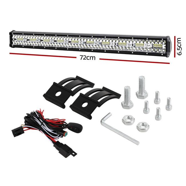 Giantz LED Driving Light 28 Inch Flood Spot Light Bar Driving Lamp Offroad Truck Main Image