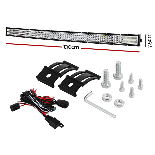 Giantz LED Driving Light 50 Inch Flood Spot Light Bar Driving Lamp Offroad Truck Main Image
