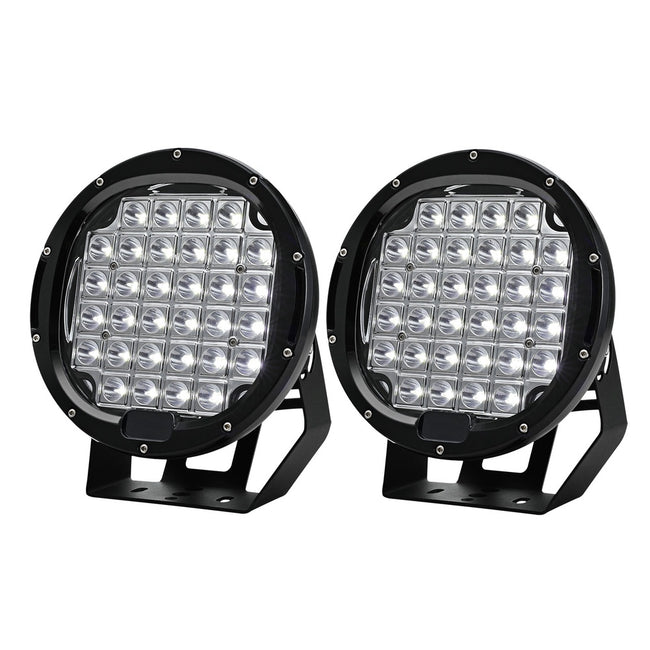 Giantz Pair LED Driving Lights 9 Inch Flood Spot Lights Car Truck SUV 12V 24V Hover Image