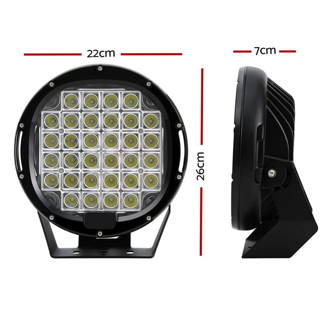 Giantz Pair LED Driving Lights 9 Inch Flood Spot Lights Car Truck SUV 12V 24V Main Image