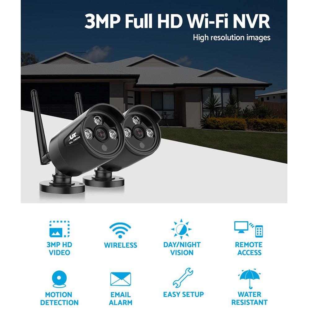 UL-tech Wireless CCTV 3MP 2 Cameras Bullet.