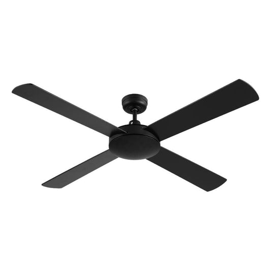 Devanti 52'' Ceiling Fan DC Motor 4 Blades w/Remote - Black.