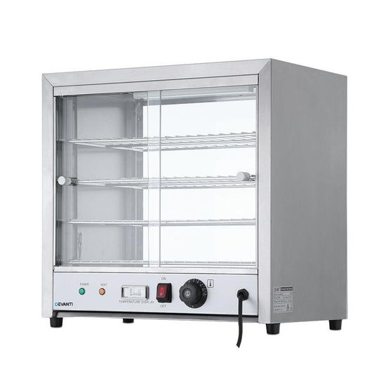 Devanti Commercial Food Warmer Hot Display Showcase Cabinet 54cm.
