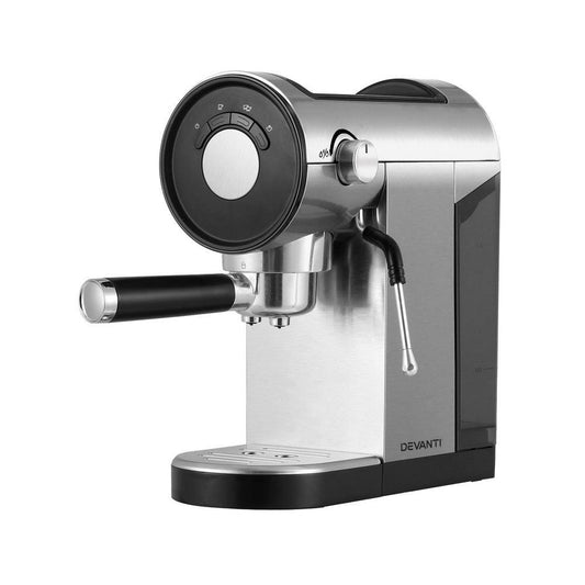 Devanti 20 Bar Coffee Machine Espresso Cafe Maker.