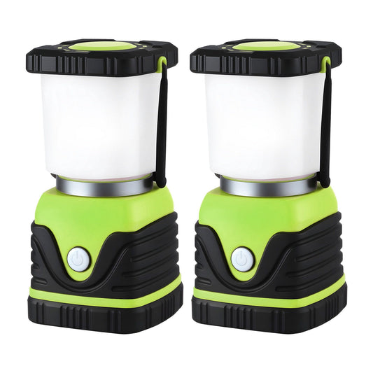 Weisshorn 2-Pack LED Camping Lanterns, 1000LM Super Bright Waterproof Portable Emergency Tent Lights.