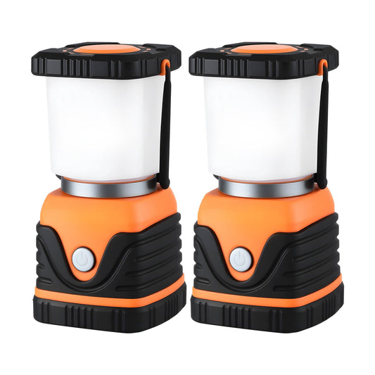 Weisshorn 2-Pack LED Camping Lanterns, 1000LM Super Bright Waterproof Portable Emergency Tent Lights.
