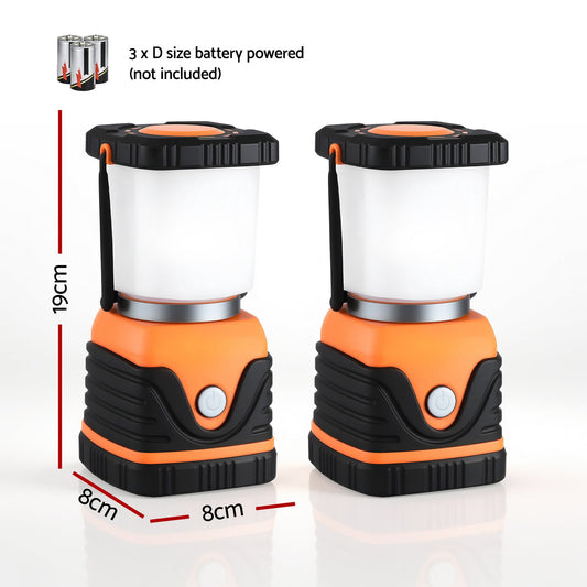 Weisshorn 2-Pack LED Camping Lanterns, 1000LM Super Bright Waterproof Portable Emergency Tent Lights.