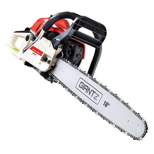 Giantz Chainsaw Petrol 45CC 18" Bar Commercial E-Start Pruning Chain Saw.