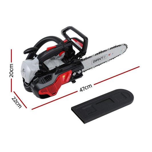 Giantz 25CC Petrol Chainsaw 10'' Bar Chain Saw Lightweight for Pruning Cutting.