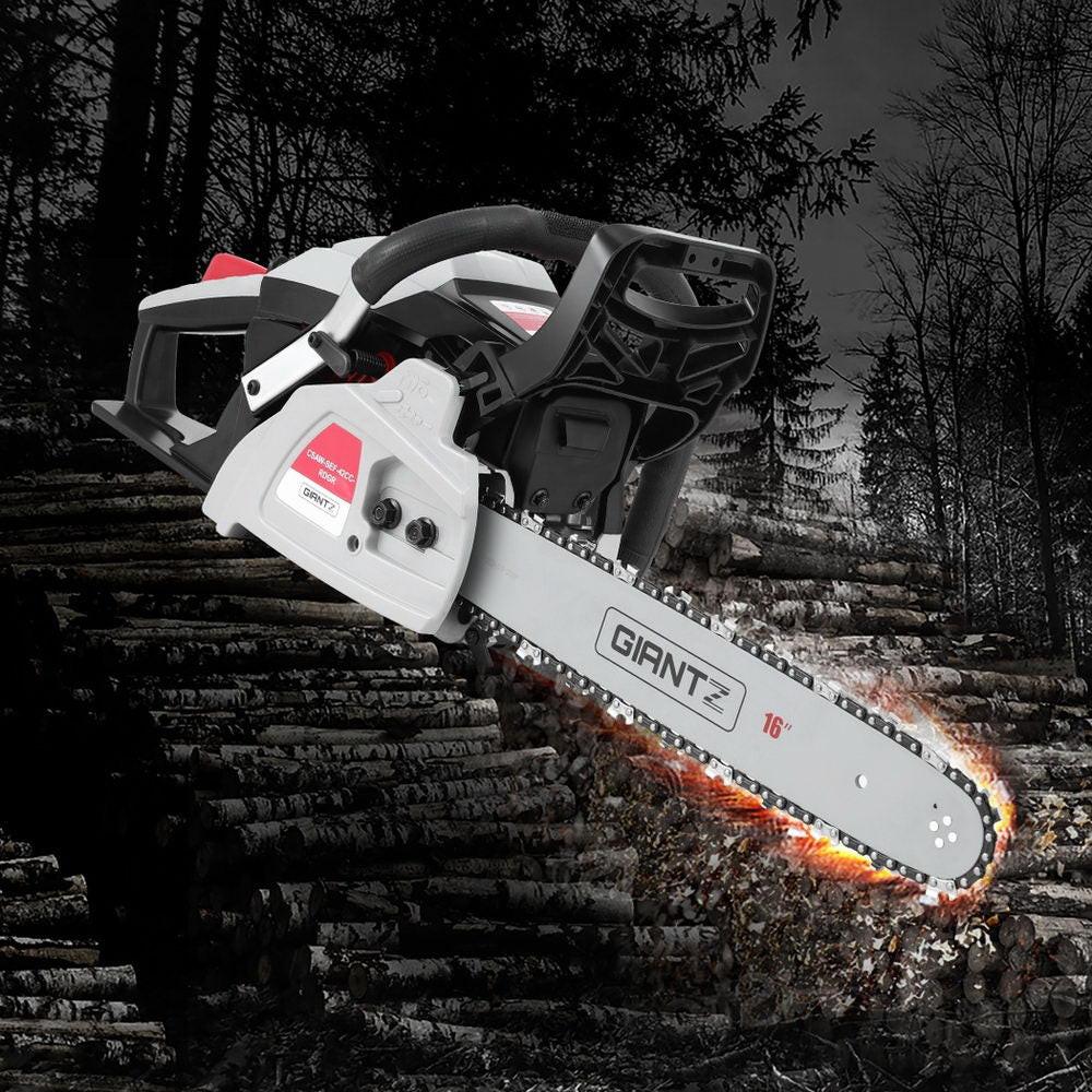 Giantz 42CC Petrol Chainsaw 16'' Bar Chain Saw Lightweight for Pruning Cutting.