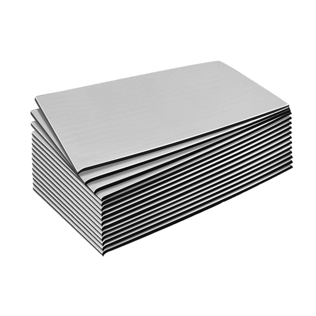 Weisshorn 36PCS 32CM X 50CM Car Sound Deadener Butyl Noise Insulation Heat Proof Self-adhesive Hover Image