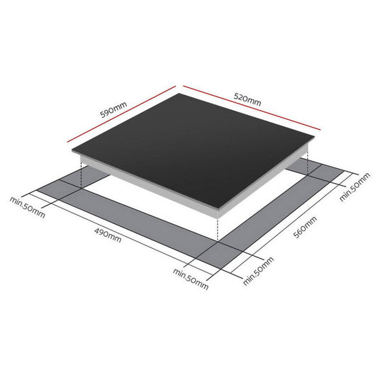Devanti Induction Cooktop 60cm Electric Cooker.