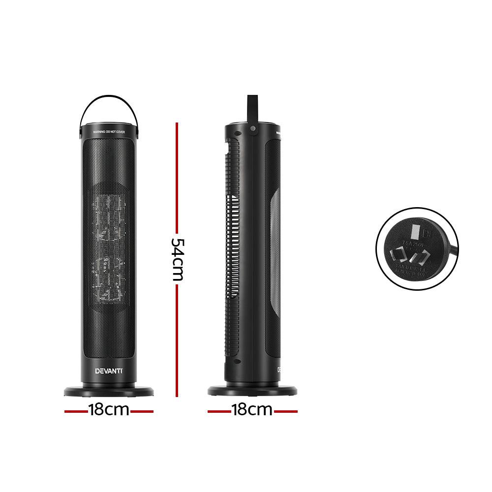 Devanti Ceramic Tower Heater 2000W.