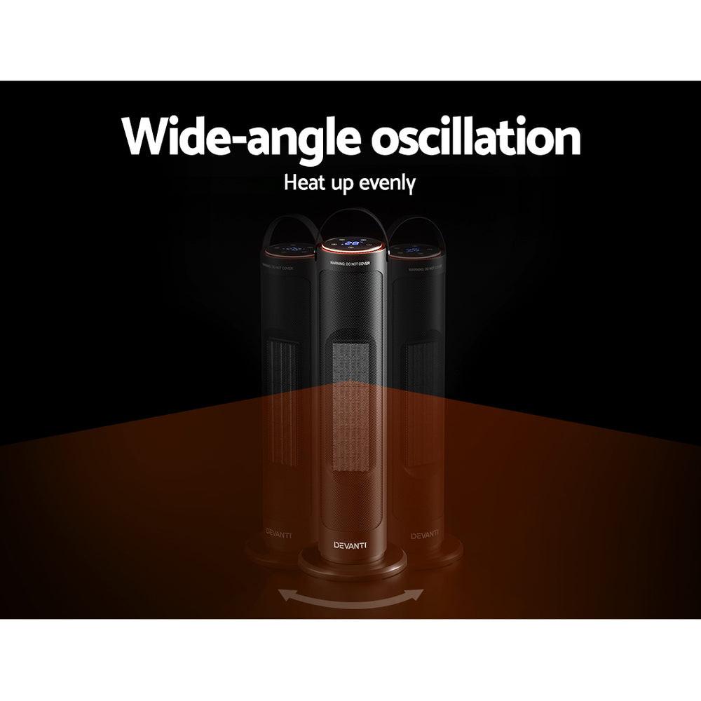 Devanti Ceramic Tower Heater 2000W.