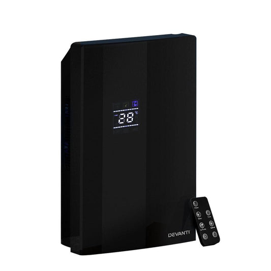 Devanti Dehumidifier 2L Air Purifier Black.