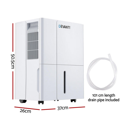 Devanti 30L/Day Dehumidifier Home Air Dryer Mould Moisture 4.7L Tank.