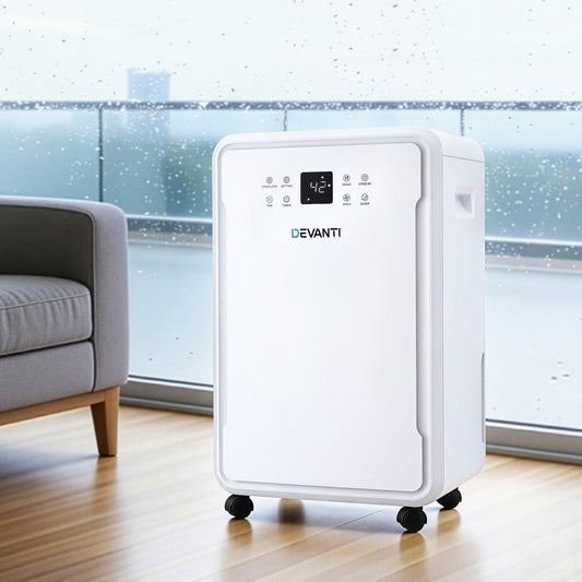 Devanti 50L/Day Dehumidifier Home Air Dryer Mould Moisture 8.5L Tank.