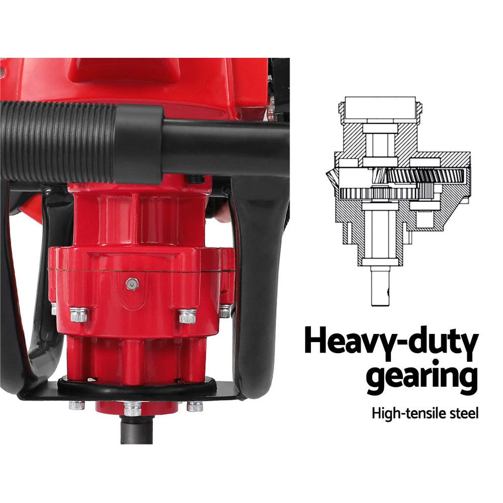 Giantz Post Hole Digger Motor Only Engine Petrol Red.