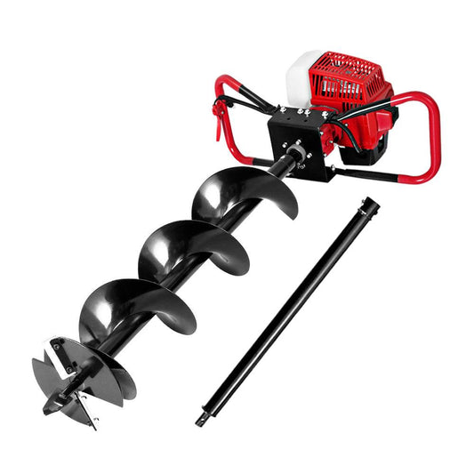 Giantz Post Hole Digger 200mm Petrol Drill Extension Auger Bits.