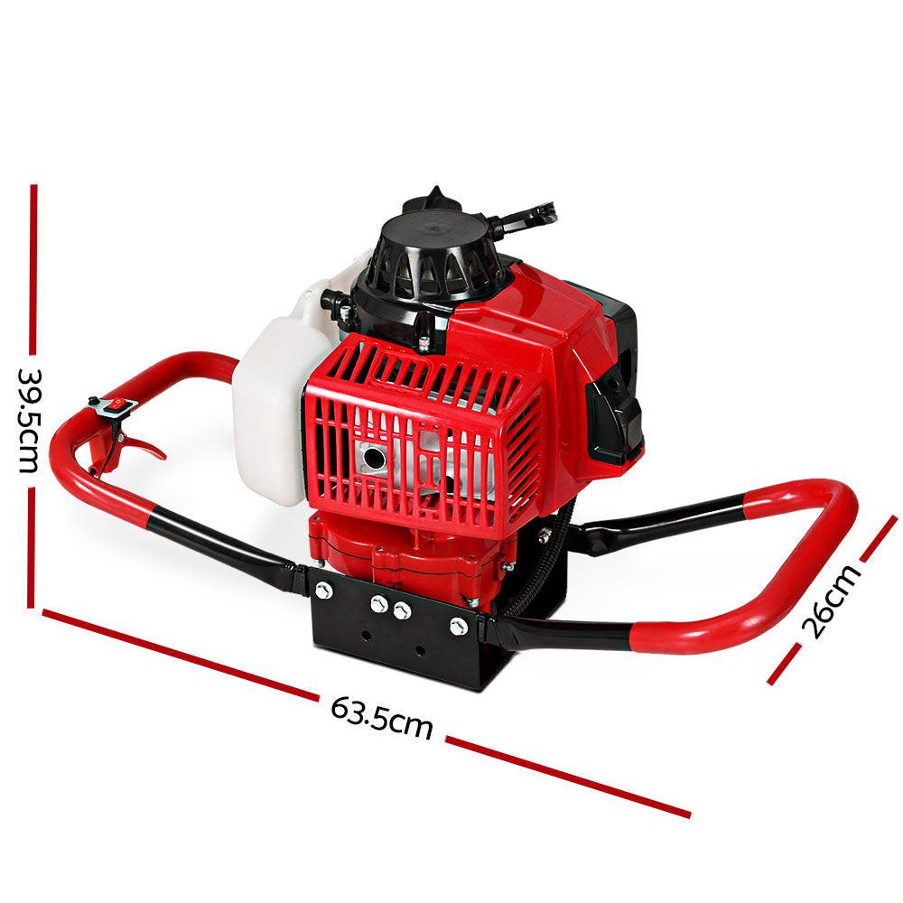 Giantz Petrol Post Hole Digger Motor Only Engine Red.
