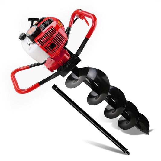 Giantz Post Hole Digger 200mm Petrol Drill Extension Bits Auger.