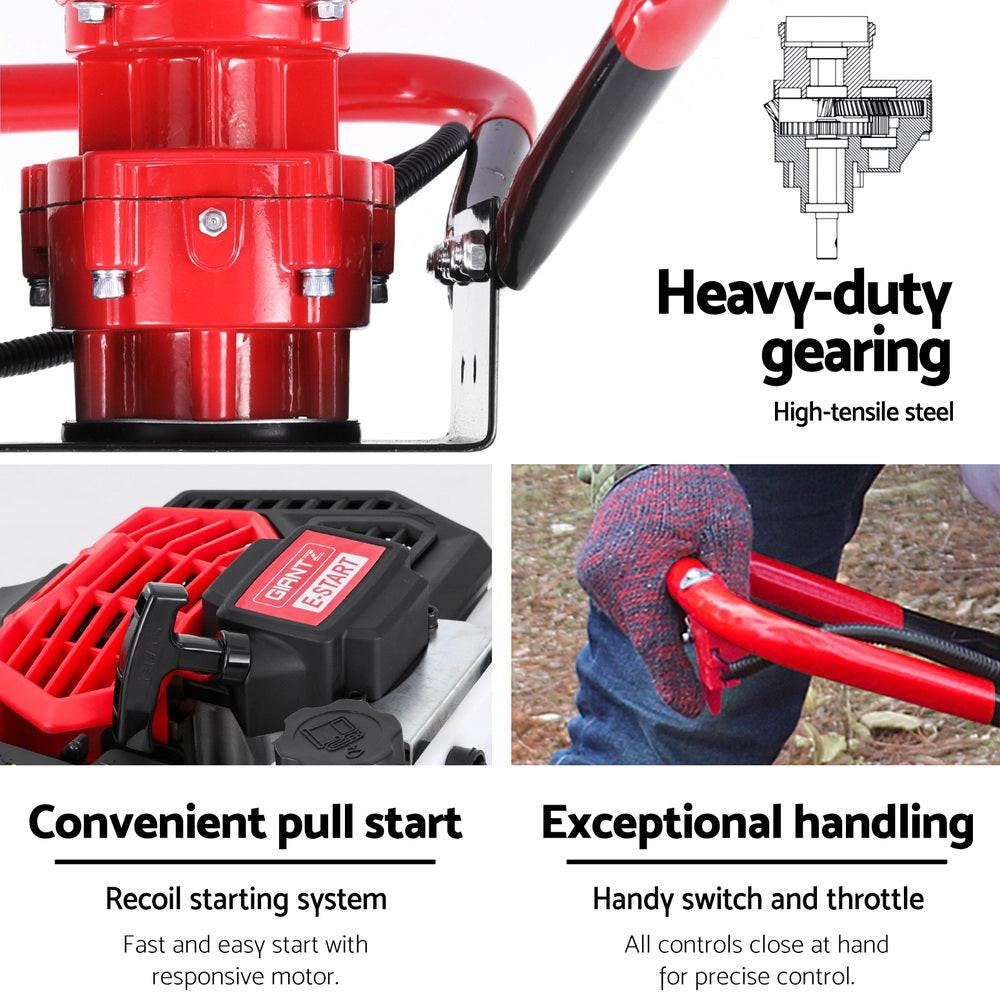 Giantz Post Hole Digger Motor Only Petrol Engine Red.
