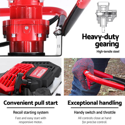 Giantz Post Hole Digger Motor Only Petrol Engine Red.