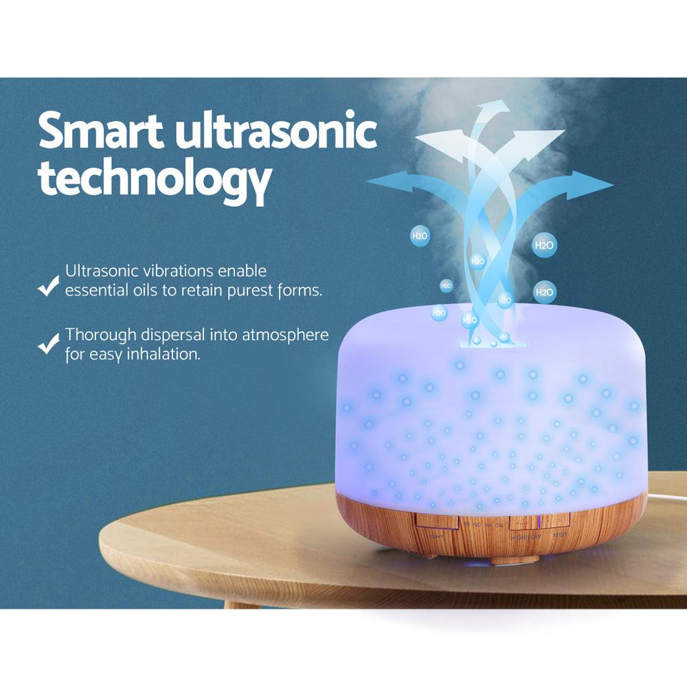 Devanti Aroma Diffuser Aromatherapy Humidifier 500ml.