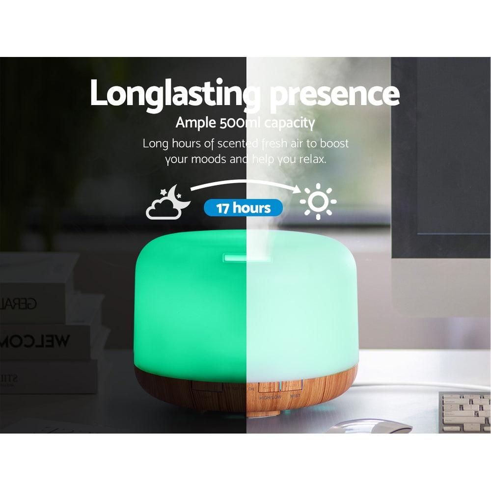Devanti Aroma Diffuser Aromatherapy Humidifier 500ml.