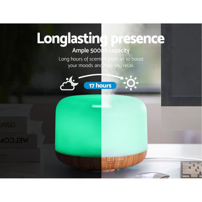 Devanti Aroma Diffuser Aromatherapy Humidifier 500ml.