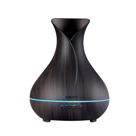 Devanti Aroma Diffuser Aromatherapy Dark Wood 400ml.