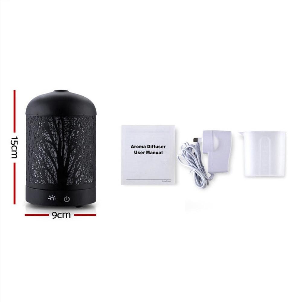 Devanti Aroma Diffuser Aromatherapy Black 160ml.