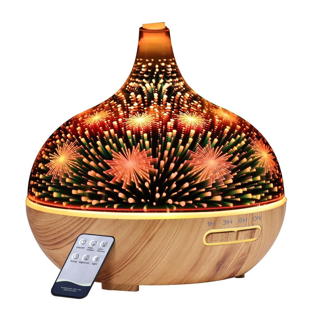 Devanti Aroma Diffuser Aromatherapy 3D Glass 400ml.