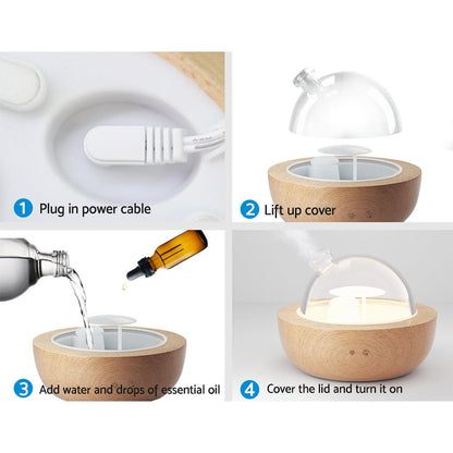 Devanti Aroma Diffuser Aromatherapy Glass 200ml.