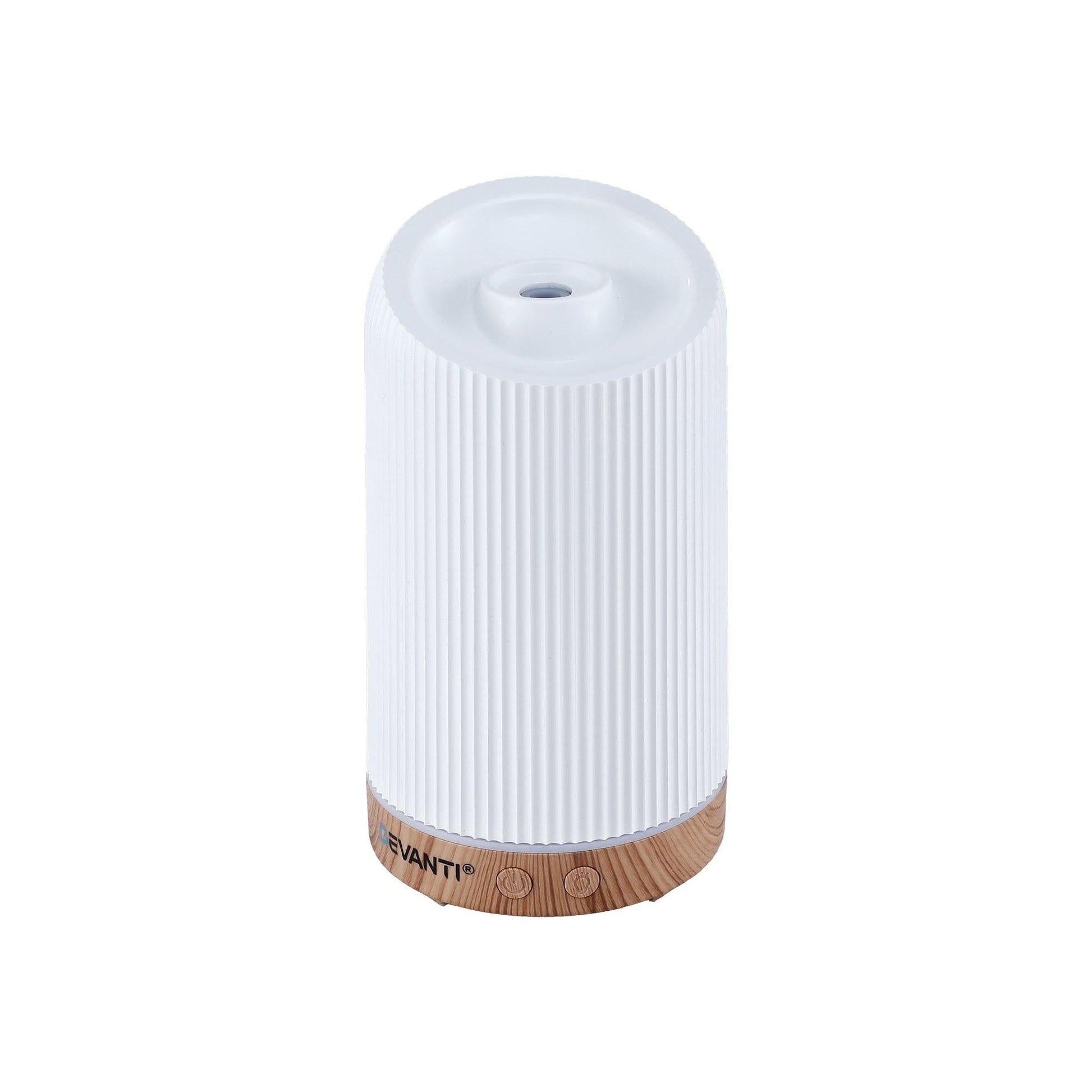 Devanti Ultrasonic Aroma Diffuser Aromatherapy 200ml LED Lights Iron Humidifier Forest.