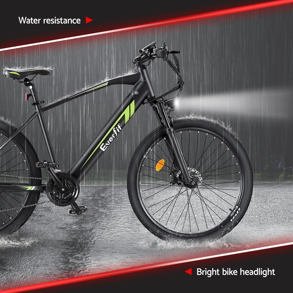 Everfit 27.5 Inch Electric Bike Mountain Bicycle eBike Battery 21 Speed.